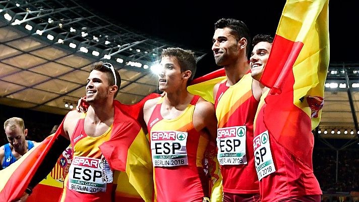  - European Championships. Bronce del relevo 4x400m masculino