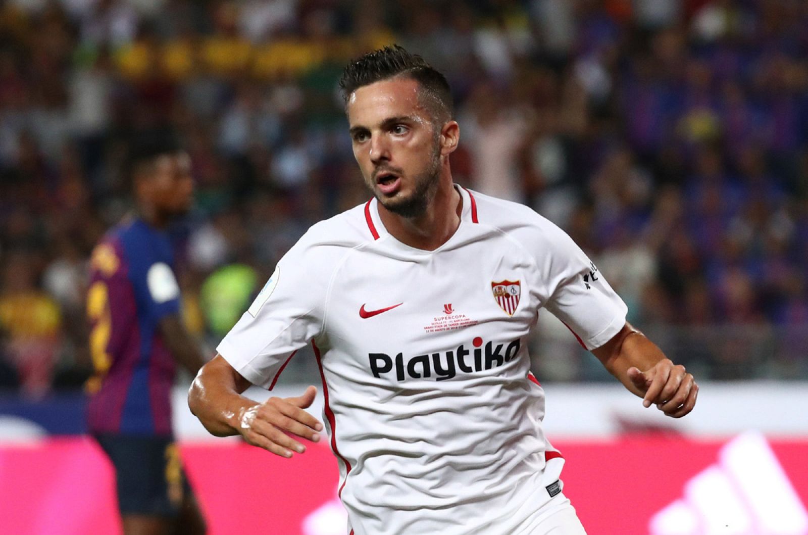 Supercopa de España: Sarabia abre el marcador del partido (1-0) | Ver