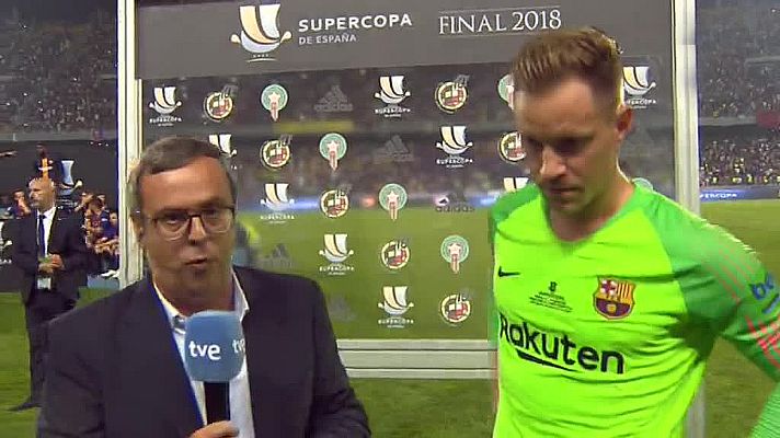  - Supercopa de España. Ter Stegen: "Creo que es penalti"