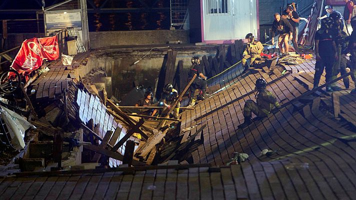 Más de 300 heridos al derrumbarse un muelle en Vigo