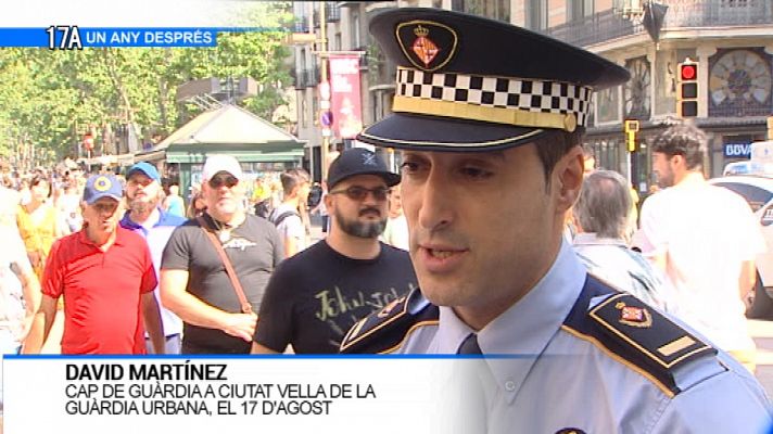 David Martínez, cap de guàrdia a Ciutat Vella de la Guàrdia Urbana