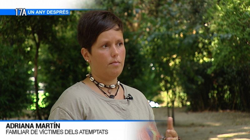  Adriana Martín, familiar de víctimes dels atemptats
