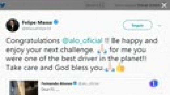 Telediario 1 - Así despide el mundo del deporte a Fernando Alonso, un pionero español