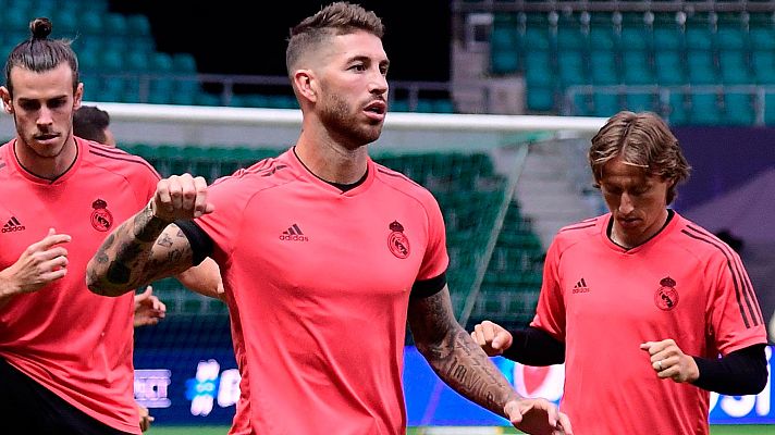 Telediario 1 - El hartazgo de Sergio Ramos ante Jurgen Klopp, lo más destacado antes de la Supercopa