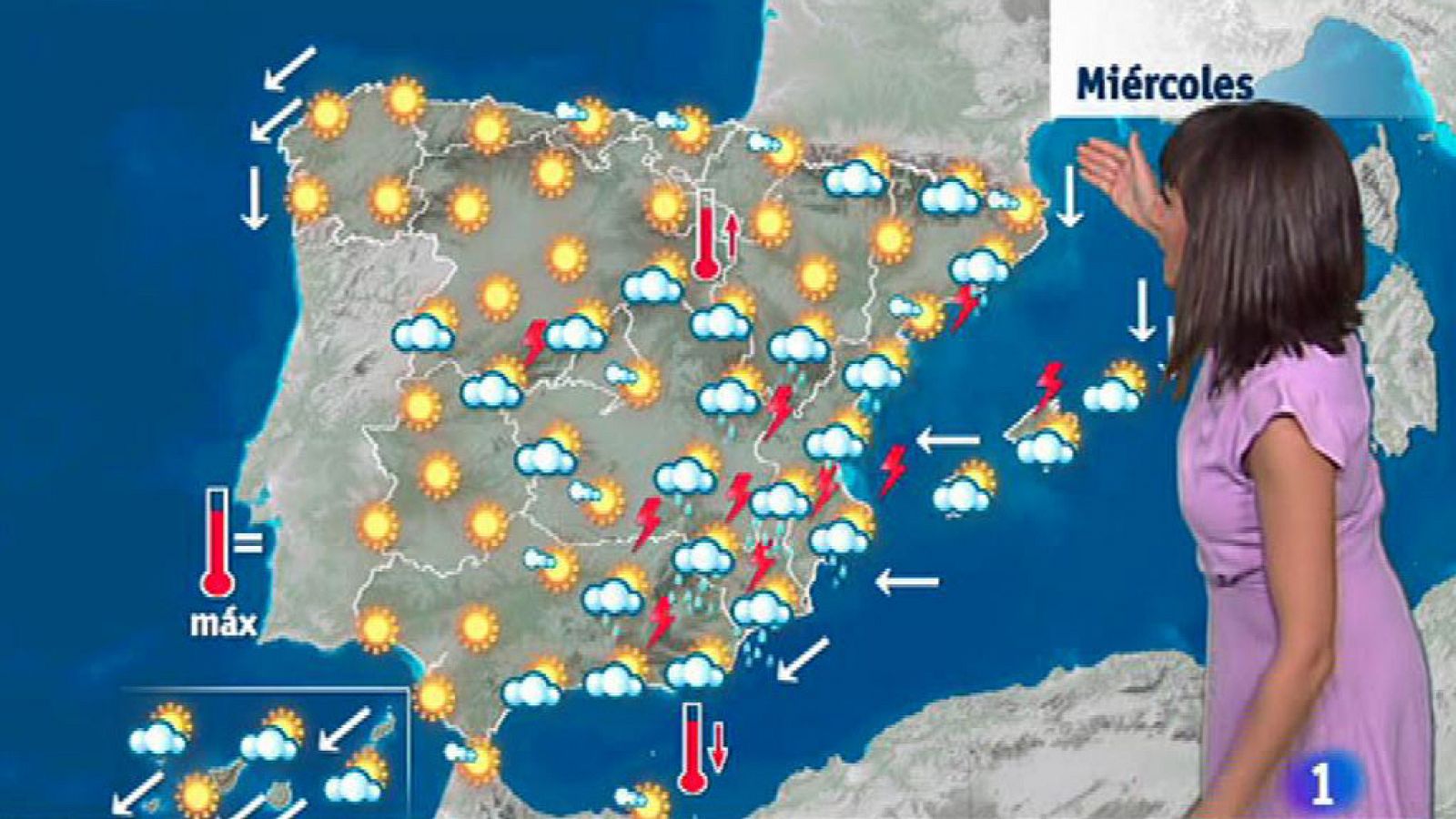 Este miércoles habrá probables tormentas fuertes en el sudeste peninsular