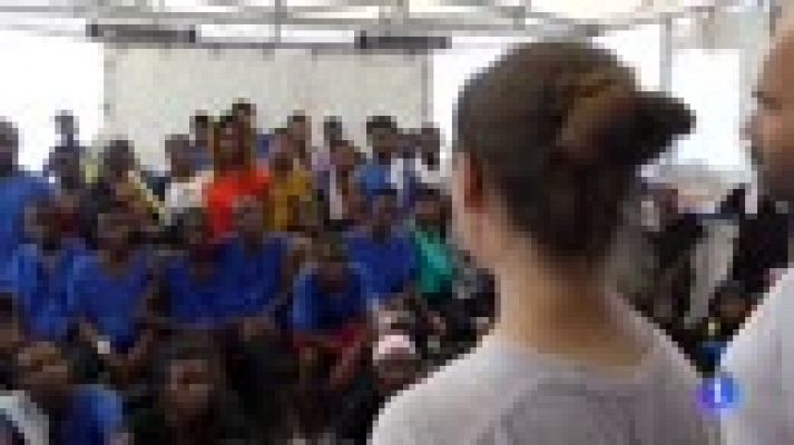 Telediario 1 - El Aquarius llega a Malta con los 141 migrantes a bordo tras cinco días de incertidumbre en el Mediterráneo