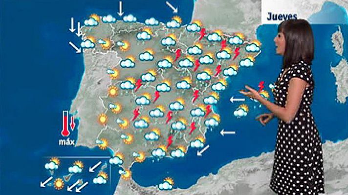 Fuertes tormentas en el este y el centro 