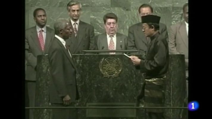 Telediario 1 - Kofi Annan ha muerto en Suiza a los 80 años