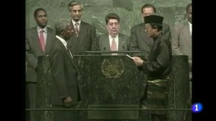 Telediario 1 - Kofi Annan ha muerto en Suiza a los 80 años