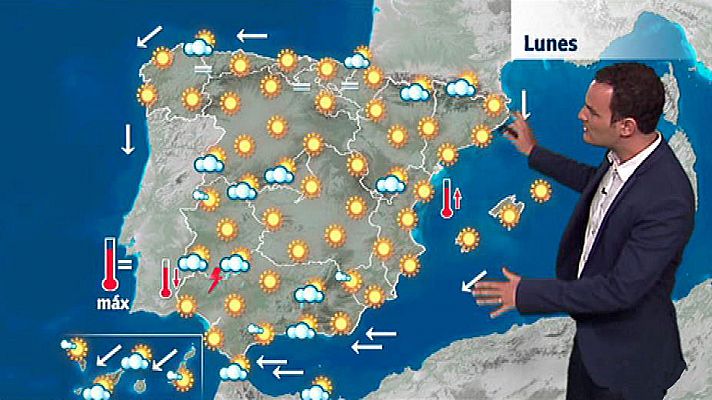 Fuertes tormentas en Extremadura y el oeste andaluz