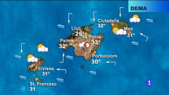 Informatiu Balear - El temps a les Illes Balears - 21/08/18
