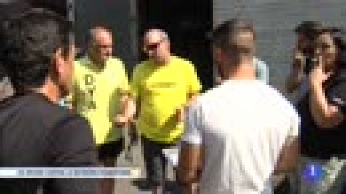 Telediario 1 - Carlos Peña nada el Urumea contra la retinosis pigmentaria