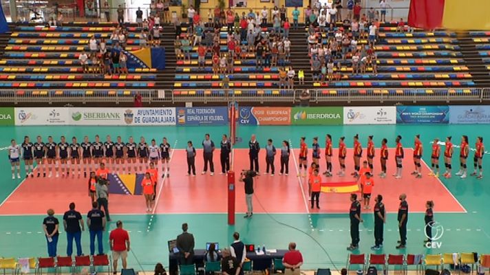 Voleibol - Clasificación Cto. Europa Fem.3ª jornada: España-Bosnia-Herz