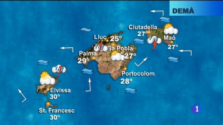 Informatiu Balear - El temps a les Illes Balears - 24/08/18