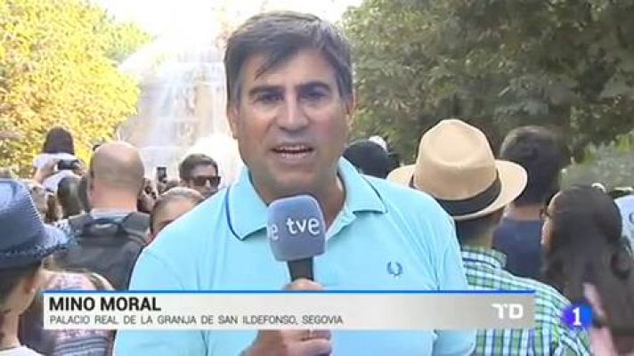 Telediario 1 - Entrada gratuita para ver las fuentes monumentales del Palacio Real de la Granja de San Ildefonso en funcionamiento