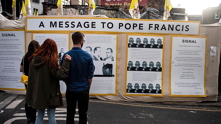 Informativo 24h - El papa Francisco se reúne con varias víctimas de abusos por parte del clero irlandés