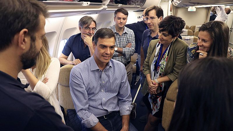Pedro Sánchez inicia en Chile su primera gira por América Latina