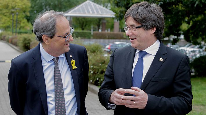 Informativo 24h - Puigdemont acusa a algunos partidos de "alimentar una ficción de confrontación civil"