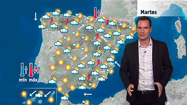 Lluvias fuertes en el Mediterráneo y en el noroeste