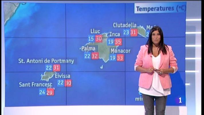 Informatiu Balear - El temps a les Illes Balears - 28/08/18