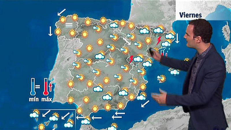 Lluvias y tormentas en Cataluña, en el Sistema Ibérico y el Pirineo catalán