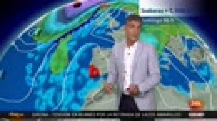 Aumento de las temperaturas y tormentas en el interior peninsular