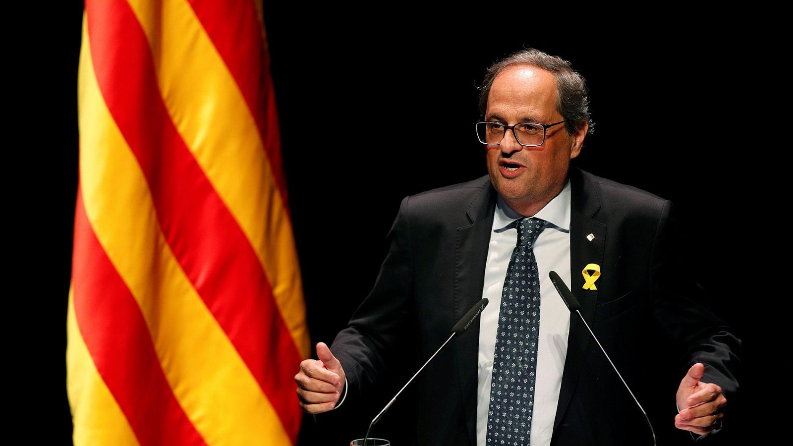 Independencia de Cataluña | Torra pide "no tener miedo" para "avanzar hacia la independencia"