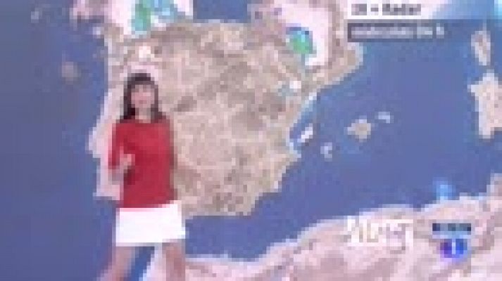 El tiempo - Tormentas fuertes en el norte y descenso general de temperaturas