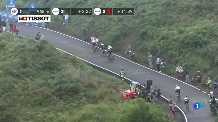 Vuelta ciclista a España - Vuelta 2018 | Geniez se impone en la etapa 12 y Herrada se aúpa al liderato
