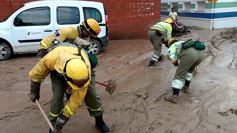 El municipio toledano de Cebolla anegado tras las lluvias torrenciales de las últimas horas