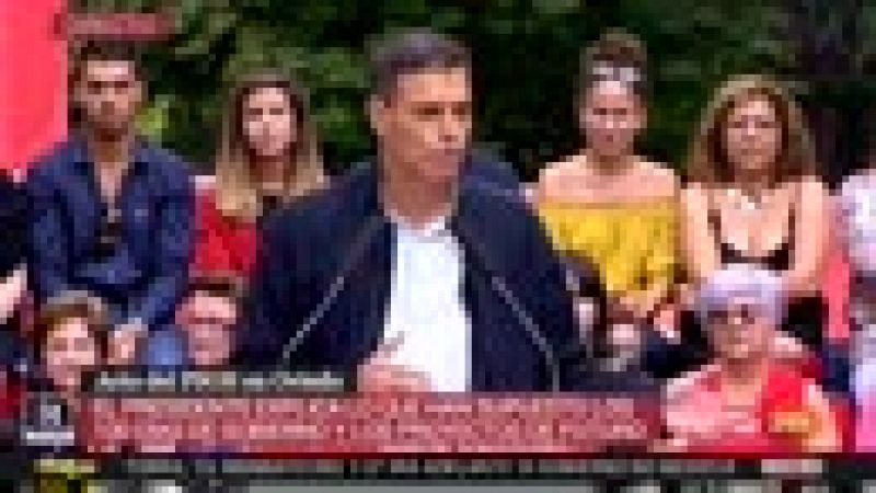 Pedro Sánchez: "Desde hace cien días del Gobierno de España salió la resignación y entró la esperanza"