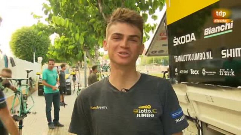 El joven corredor del Lotto-Jumbo est siendo una de las sensaciones de la temporada. A sus 23 aos, debuta en la Vuelta ciclista a Espaa.