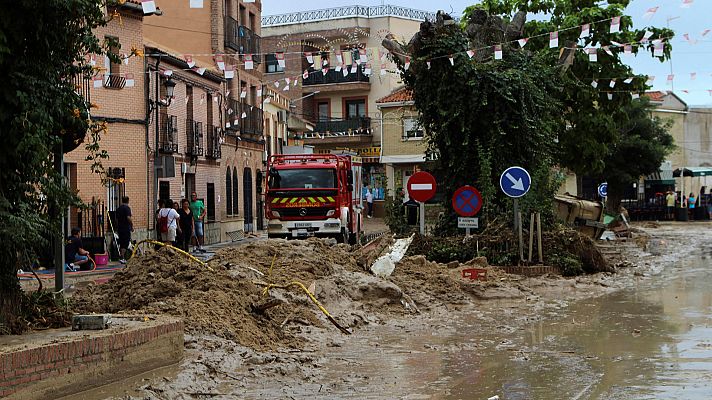 Tremendas inundaciones en Cebolla, Toledo