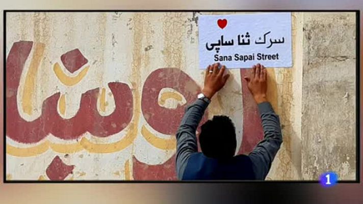 Telediario 1 - En Afganistán, las calles de su capital, Kabul, han aparecido con nombre de mujer