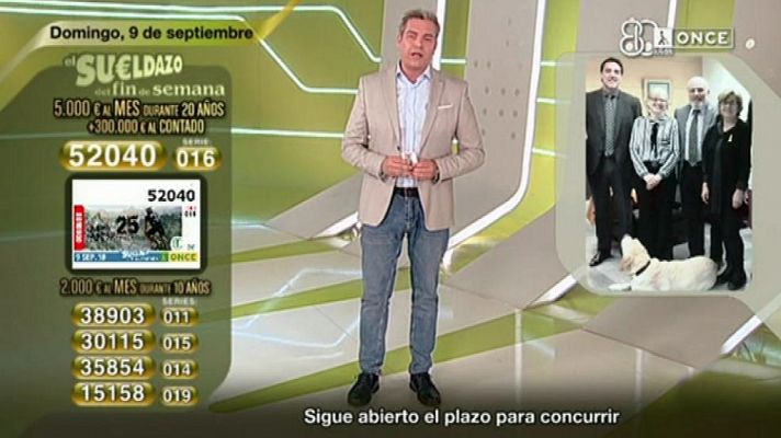 Sorteos ONCE - Sorteo ONCE - 09/09/18