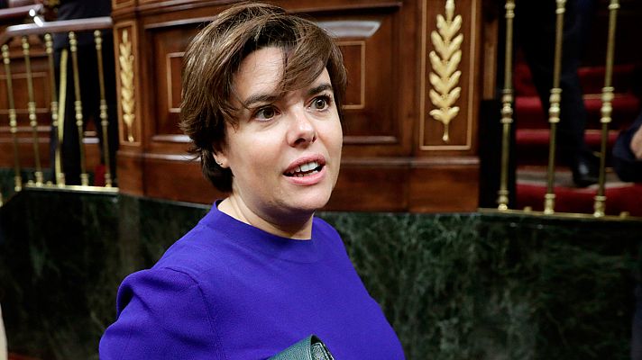 Telediario 1 - Sáenz de Santamaría abandona la política