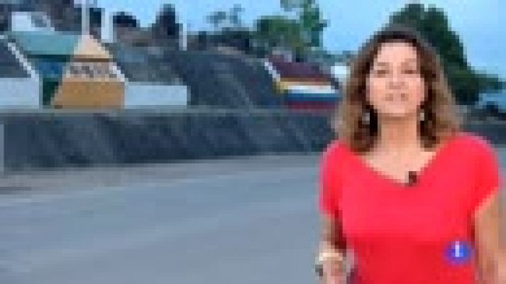 Telediario 1 - Pacaraima: así es el paso fronterizo por el que cientos de venezolanos llegan diariamente a Brasil