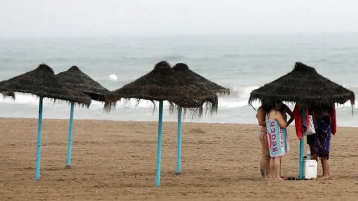 Posibilidad de chubascos y tormentas localmente fuertes en el centro de la Península y área de Levante