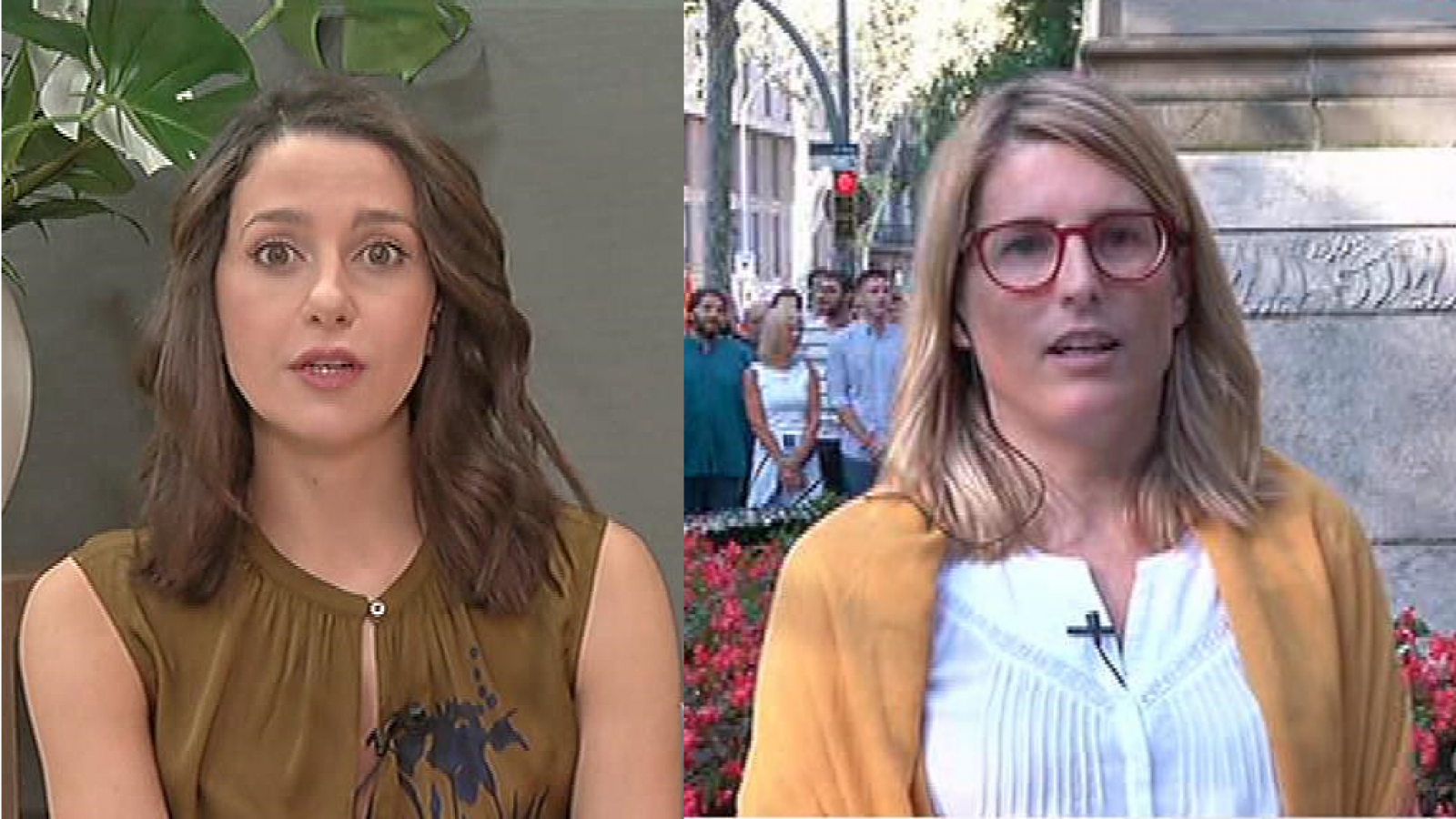 Los desayunos de TVE - Elsa Artadi, consejera de Presidencia catalana, e Inés Arrimadas, pta. de Ciudadanos en Cataluña