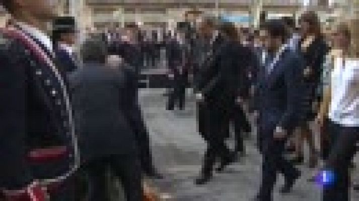 Telediario 1 - Los líderes independentistas reivindican la libertad de los políticos presos en la Diada