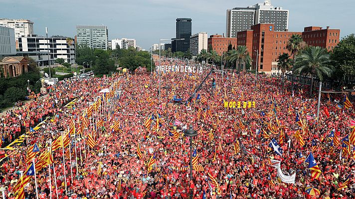 Así arranca la Diada 2018, marcada por una gran "ola sonora"