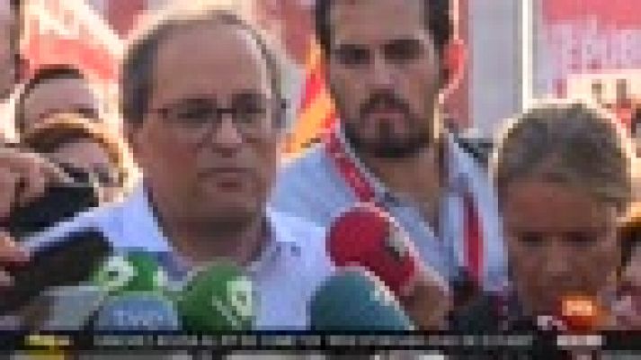 Informativo 24h - Torra pide al Gobierno "máxima inteligencia política" y a los españoles "su solidaridad" con Cataluña