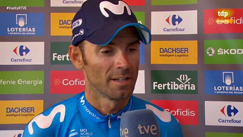 El corredor español Alejandro Valverde (Movistar) acabó este martes "contento con la crono" que completó en la decimosexta etapa de la Vuelta a España 2018 pero destacó que también el líder "(Simon) Yates "también podía tener buen día y lo ha hecho b