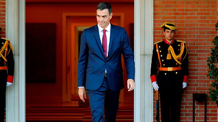 Telediario 1 - Sánchez niega "rotundamente" que su tesis sea un plagio