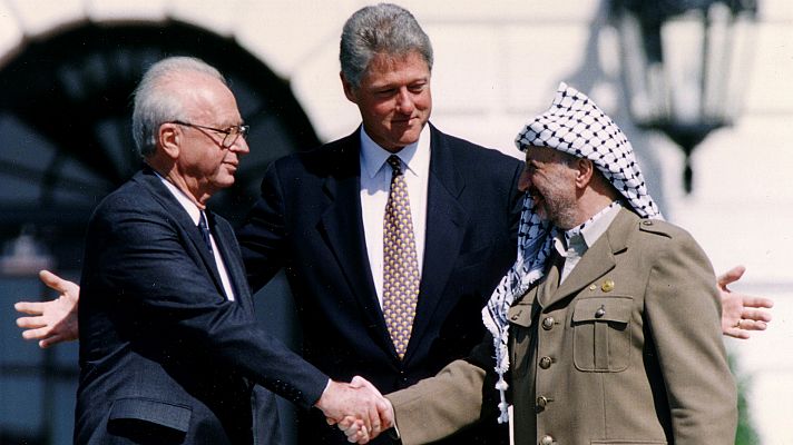 Telediario 1 - Los acuerdos de Oslo, 25 años después y sin soluciones al conflicto palestino-israelí