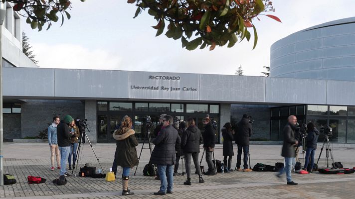 Telediario 1 - Borrados 5.000 correos en la URJC de la época de los másteres