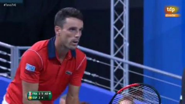  - Copa Davis: Pouille culmina su remontada sobre Bautista y pone a Francia 2-0
