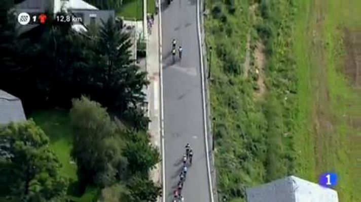 Telediario 1 - Vuelta 2018. Yates mira más lejos a sus rivales