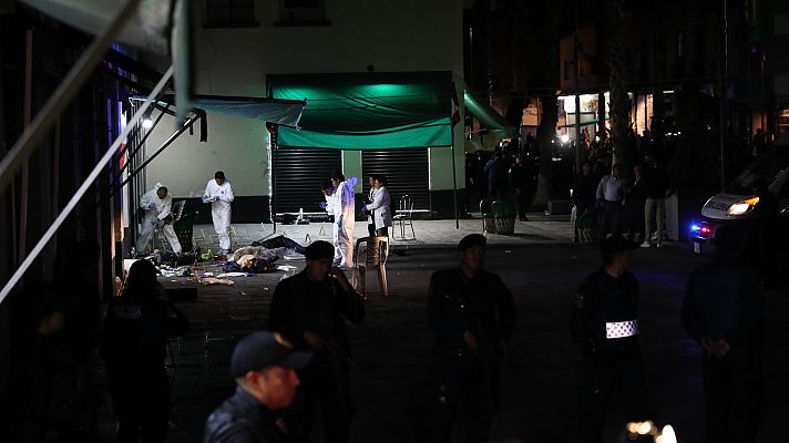 Telediario 1 - Un tiroteo en la turística plaza Garibaldi de Ciudad de México deja cinco muertos