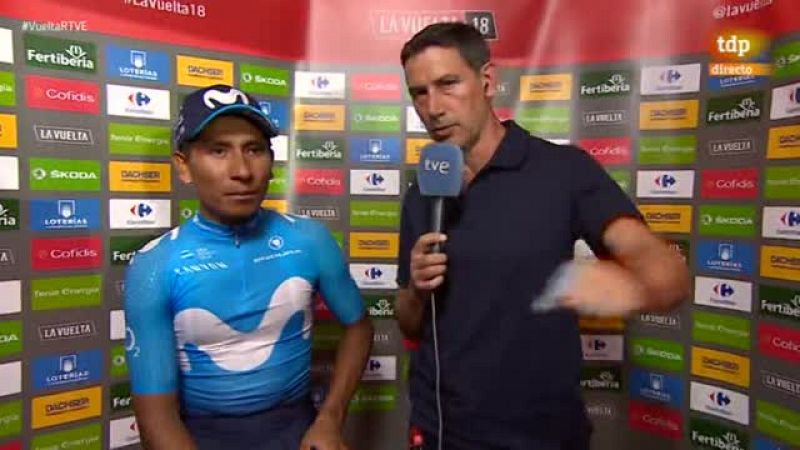El colombiano ha calificado de bueno el resultado del equipo Movistar en la Vuelta 2018.